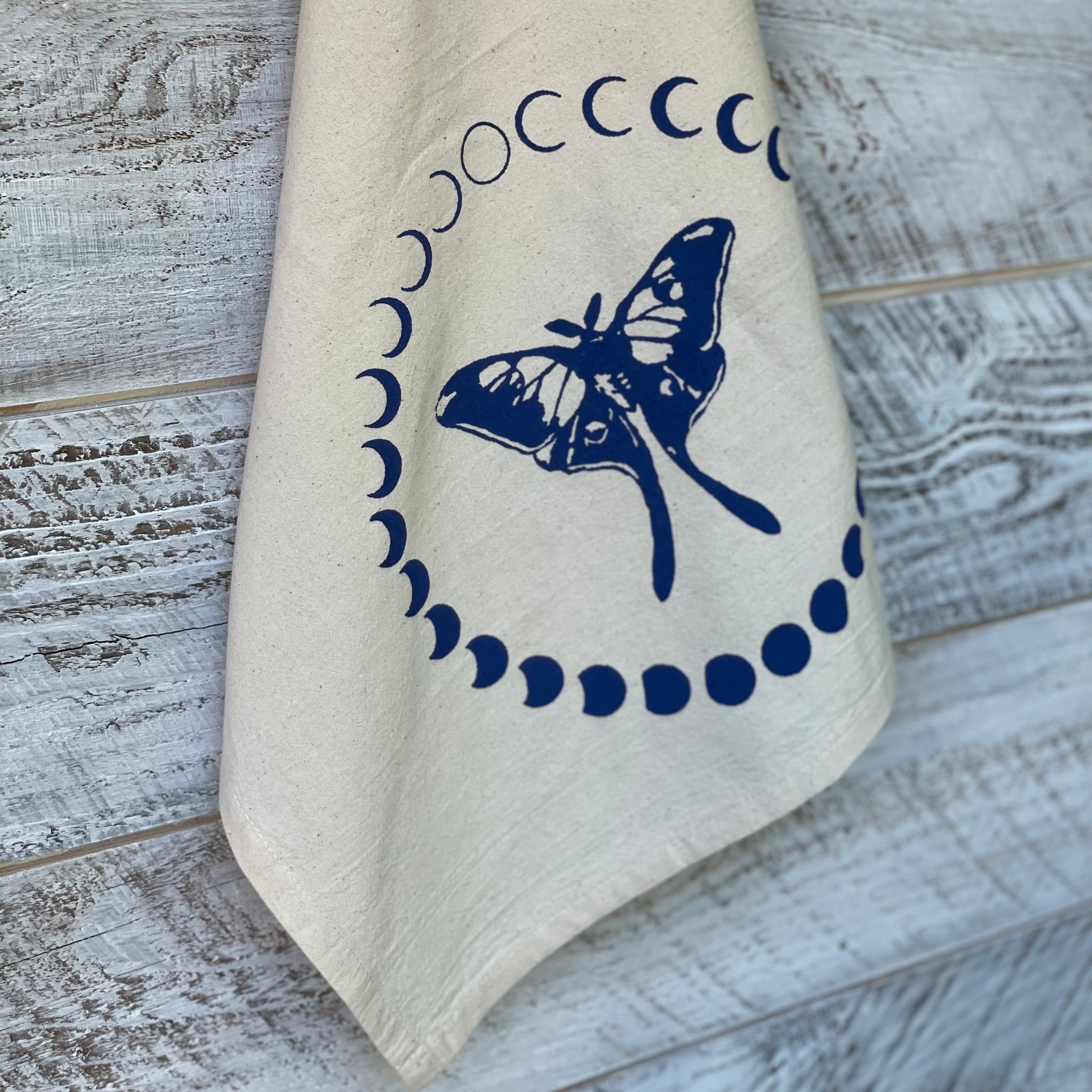 Luna Moth Moon Cycle - Tea Towel
