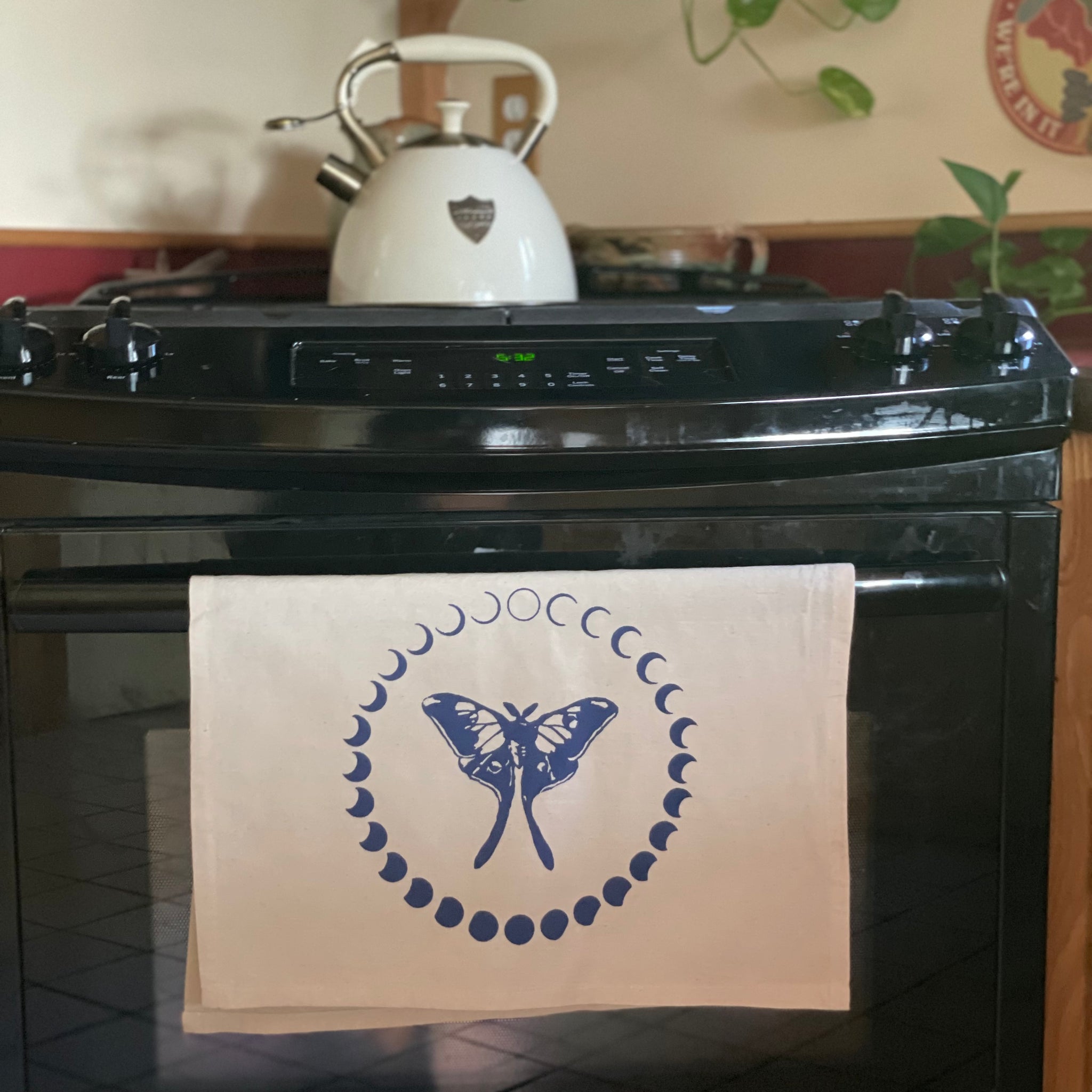 Luna Moth Moon Cycle - Tea Towel