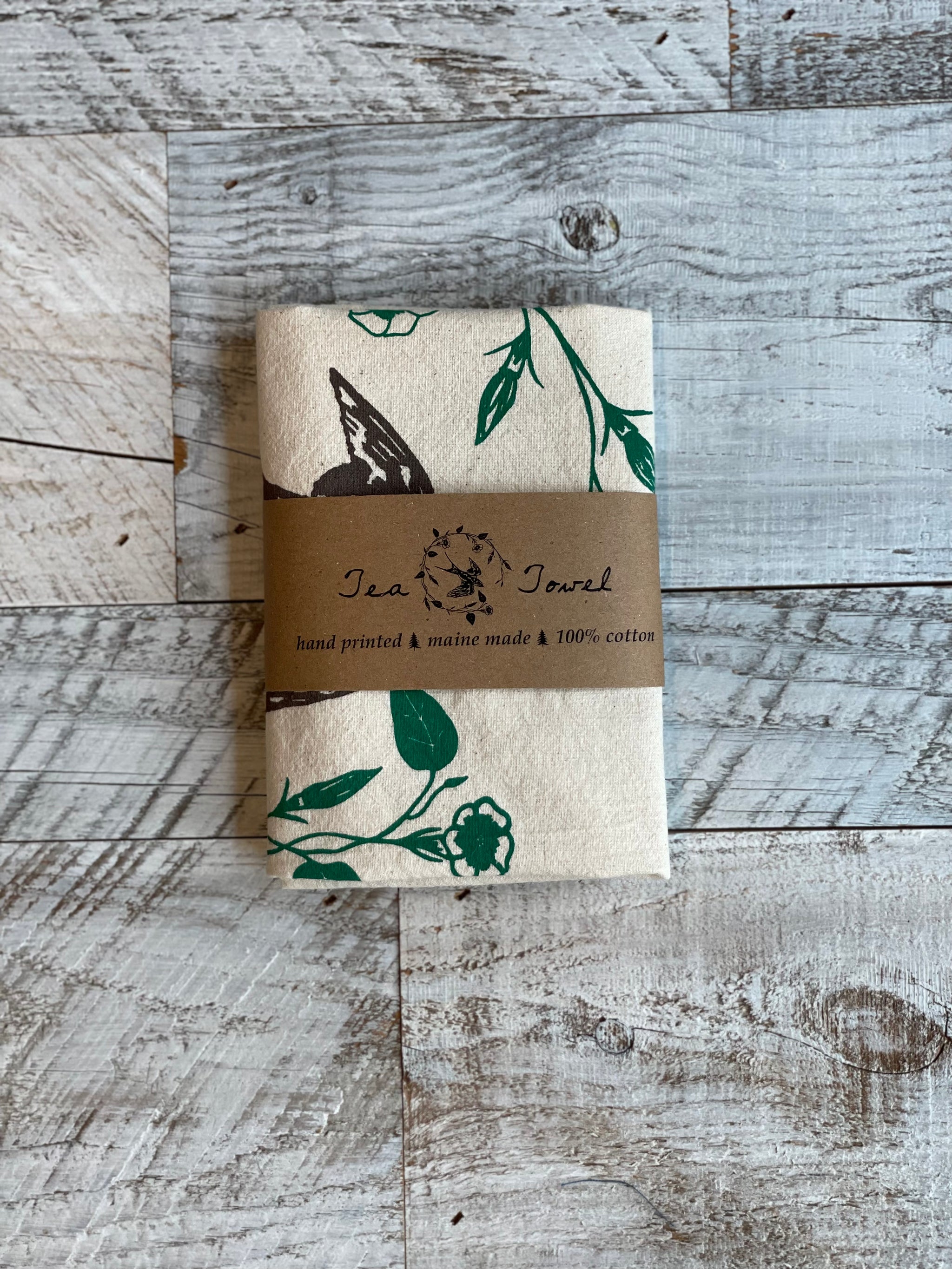 Barn Swallow Morning Glory - Tea Towel