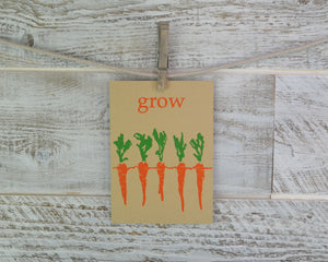Encouragement Card, New Baby, Gardener Card, Blank Card, Recycled Paper, Compostable Plastic, Eco Friendly, New Mama Card