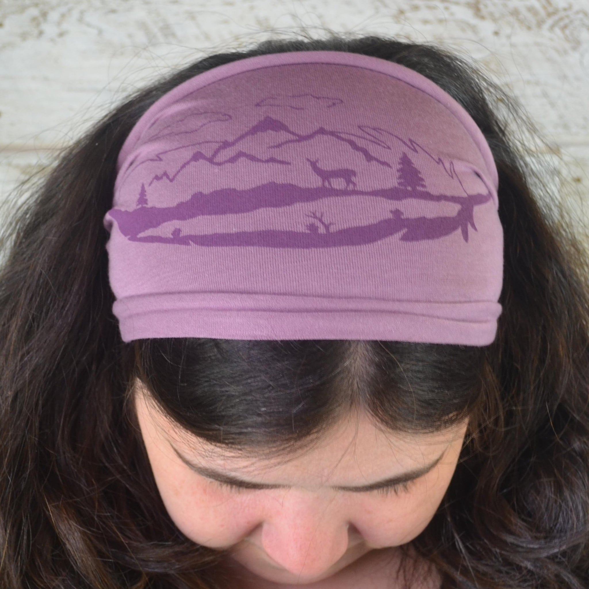 Feather Mountain Headband - Light Purple - CLOSEOUT DESIGN