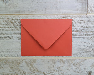 Camping, Hiking, Blank Card, Recycled Paper, Compostable Plastic, Eco Friendly, Red, Birthday Card, Kraft Paper, Envelope