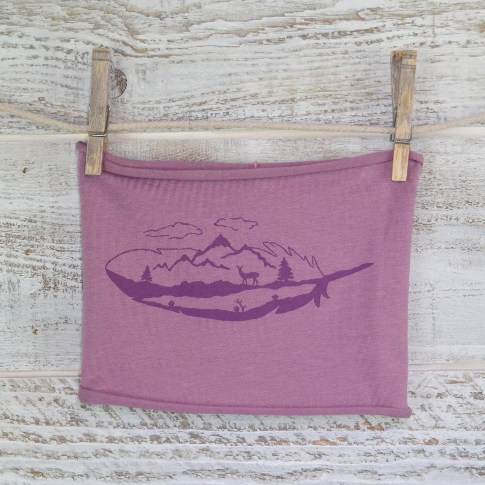 Feather Mountain Headband - Light Purple - CLOSEOUT DESIGN