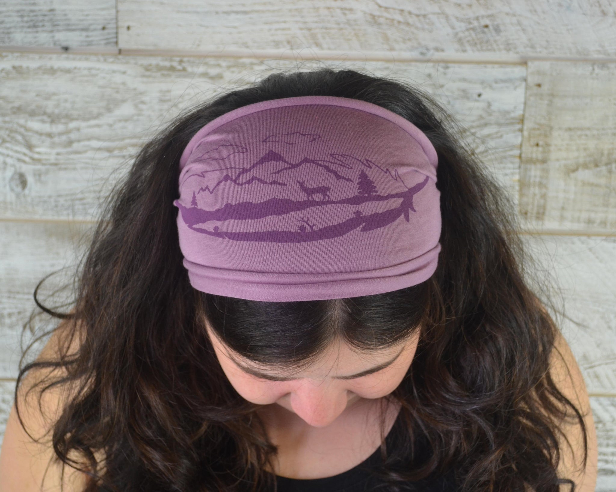 Feather Mountain Headband - Light Purple - CLOSEOUT DESIGN
