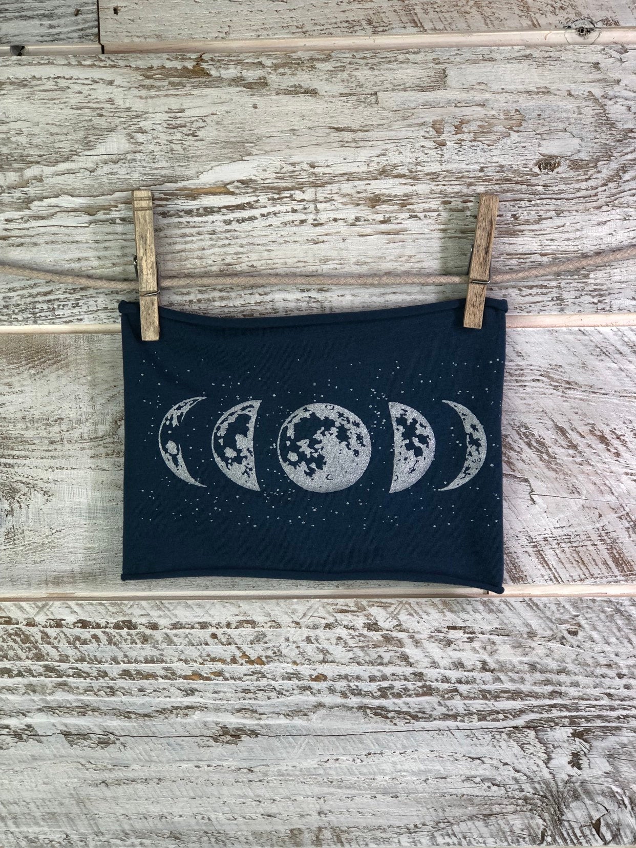 Moon Phase Headband - Blue