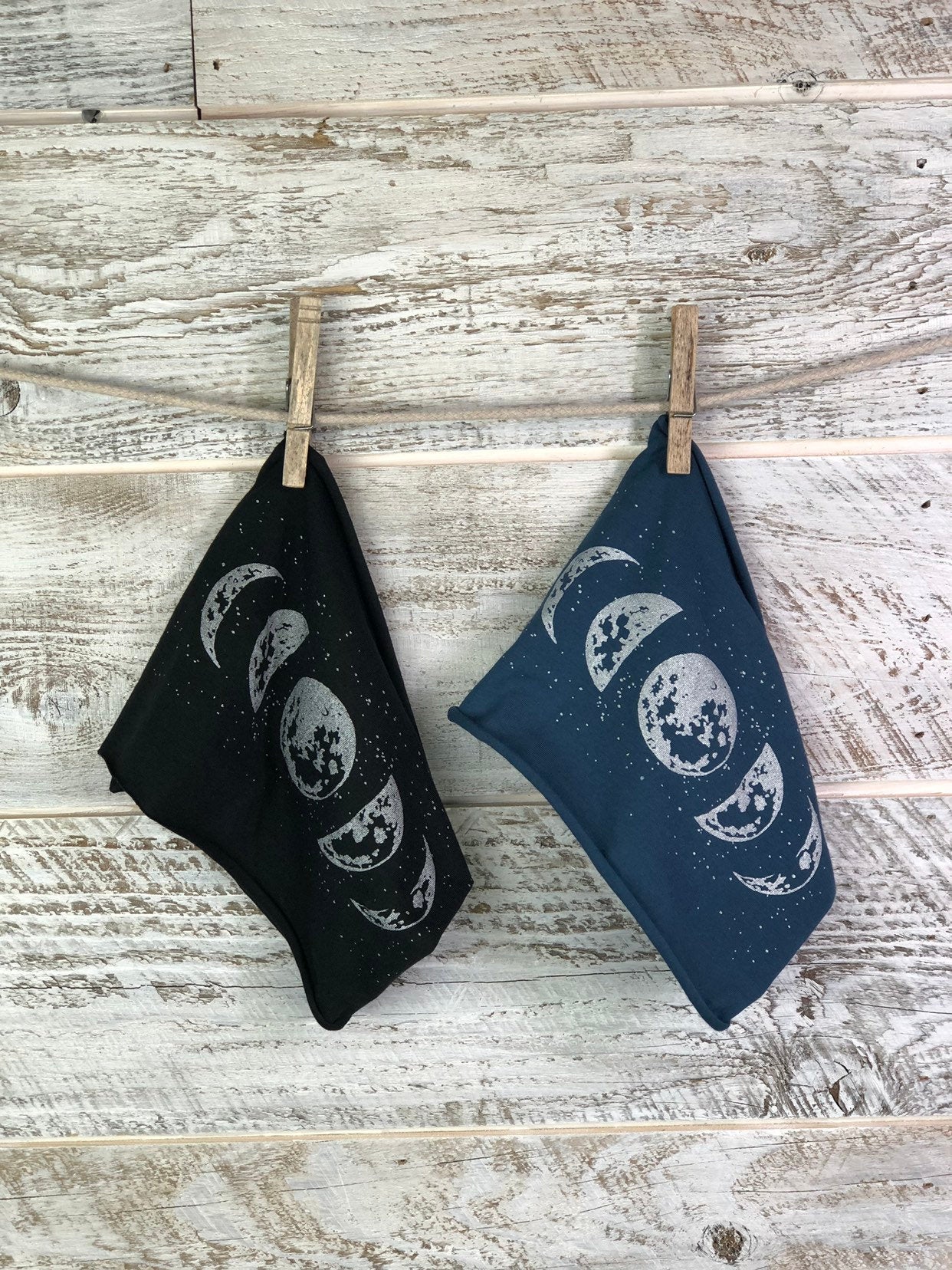 Moon Phase Headband - Blue