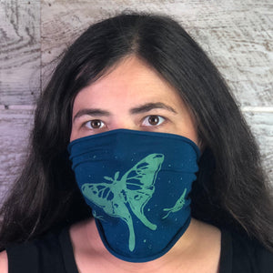 Luna Moth  Headband - Blue