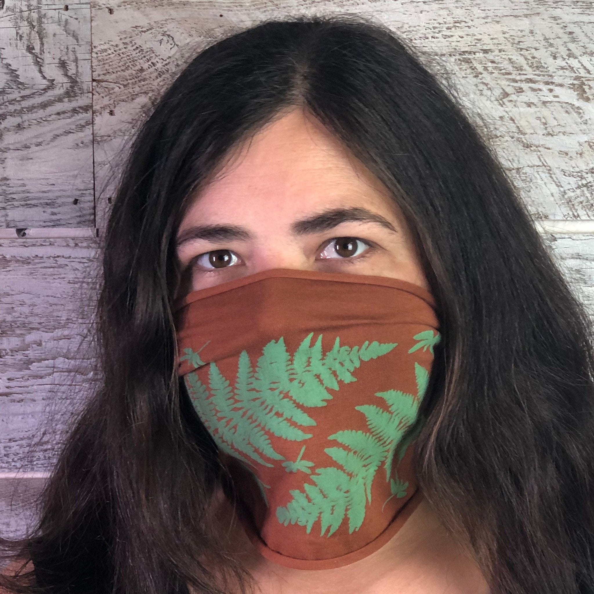 Fern Dragonfly Headband - Brown