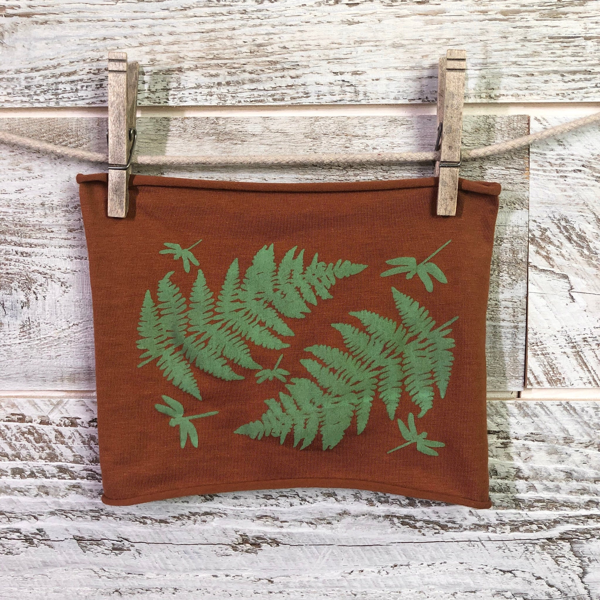 Fern Dragonfly Headband - Brown