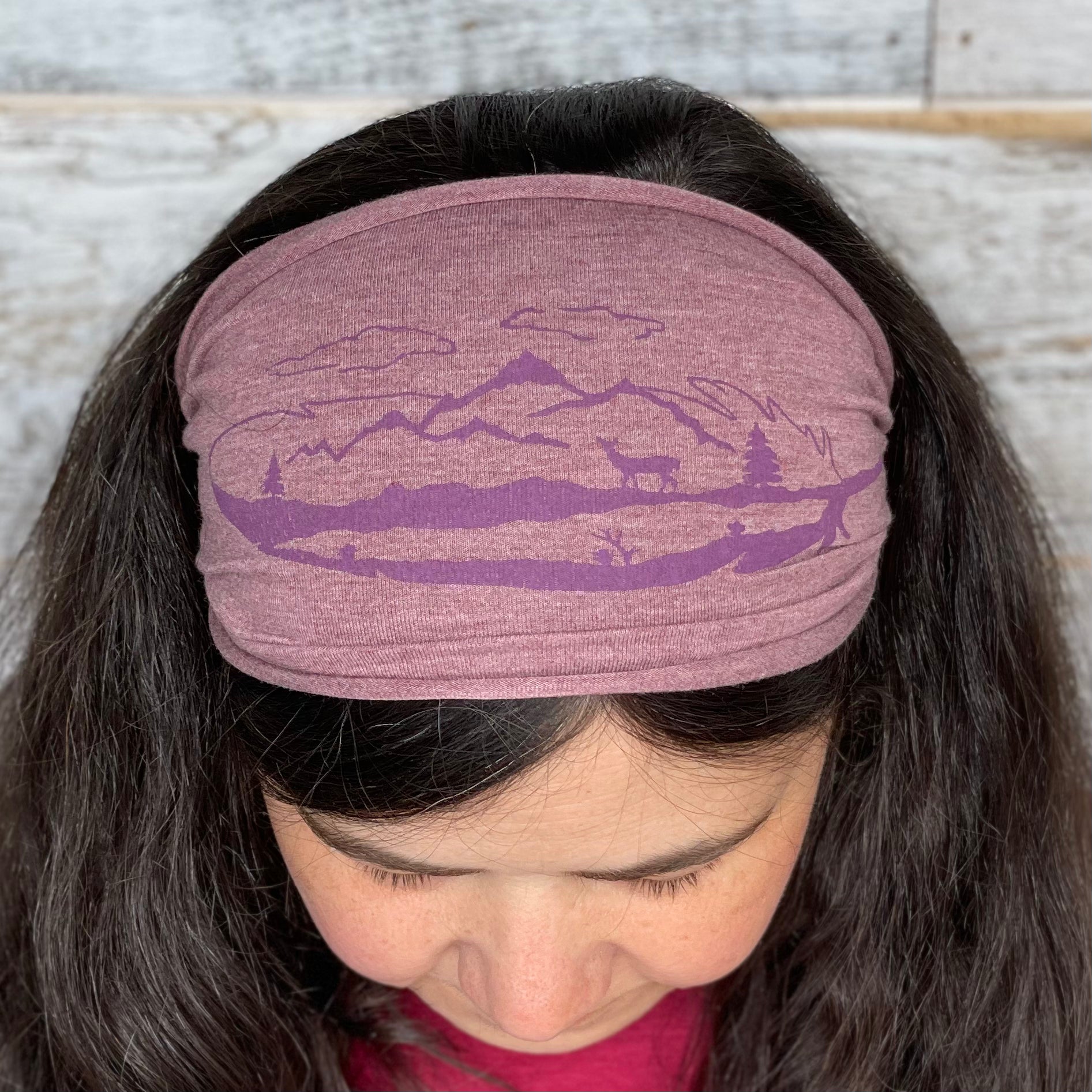 Feather Mountain Headband - Light Purple - CLOSEOUT DESIGN