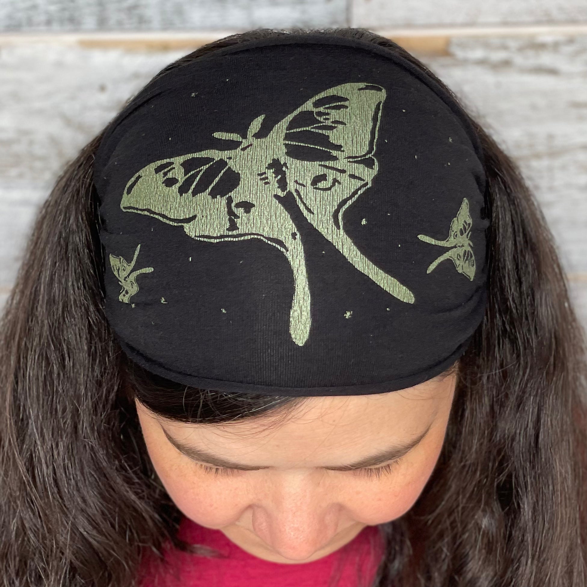 Luna Moth Headband - Black