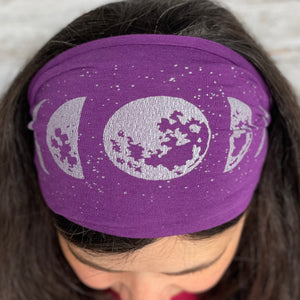 Moon Phase Headband - Purple