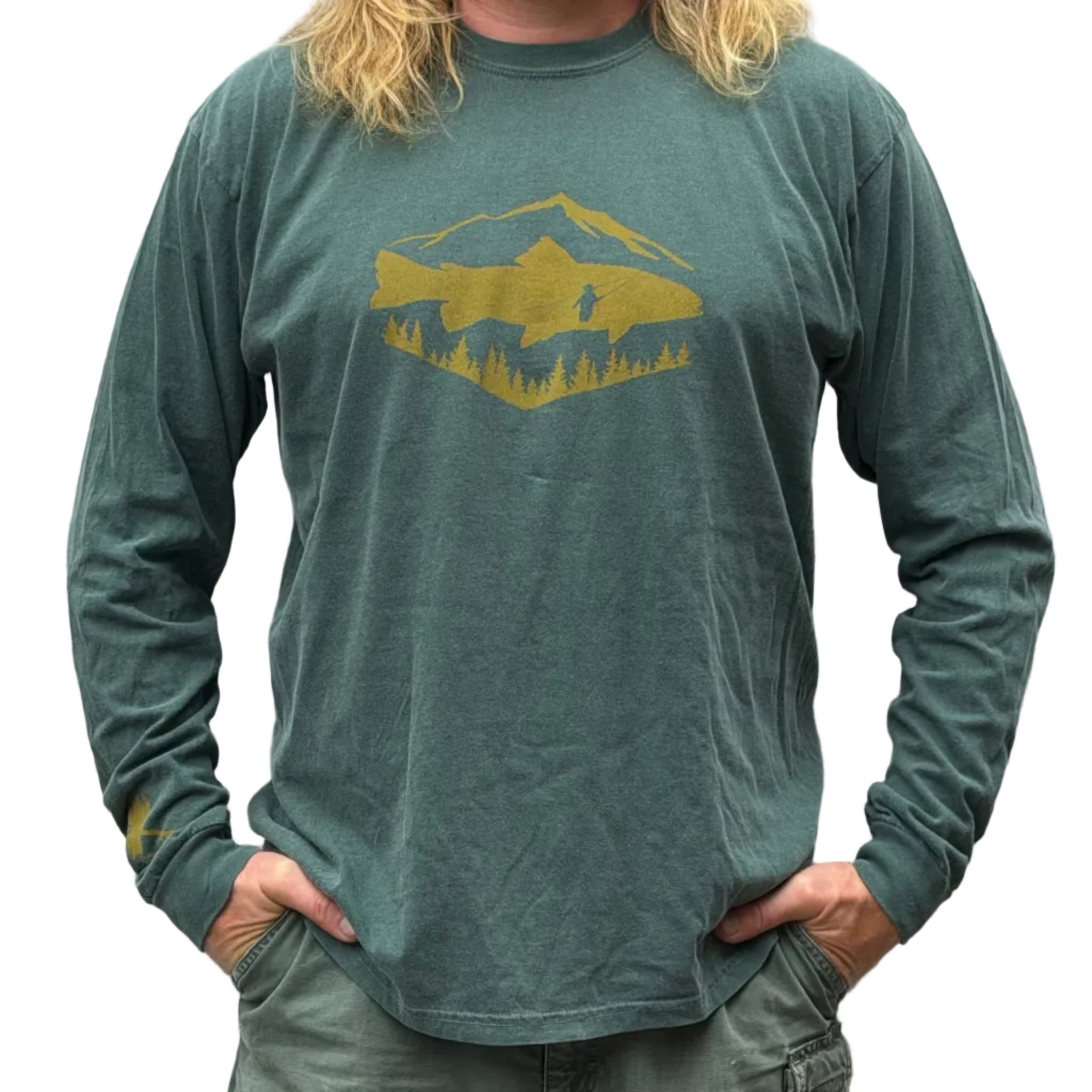 Fly Fishing Mountains 🎣 - Long Sleeve Shirt