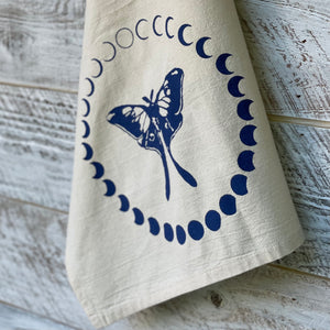 Luna Moth Moon Cycle - Tea Towel