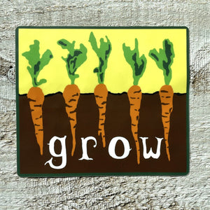 Grow Carrots Sticker