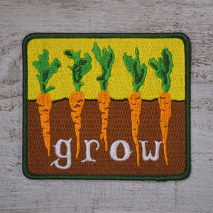 Nature Patch, Outdoor Patch, Embroidered Patch, Iron On Patch, Sew on Patch, Backpack Patch, Hiking Patch, Farmer Patch, Vegetable Patch