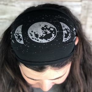 Moon Phase Headband - Black