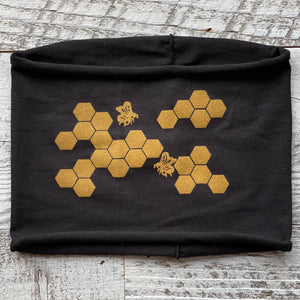 Honeycomb Bee Headband - Black