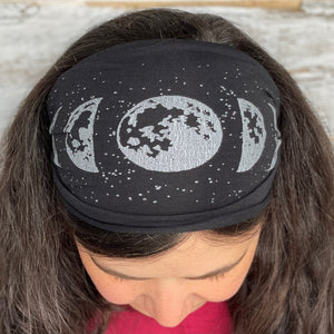 Moon Phase Headband - Black