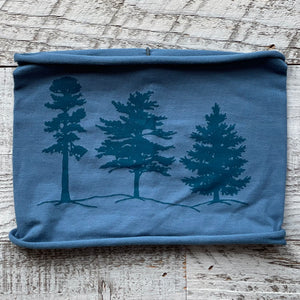 Woodland Pine Tree Headband - Blue